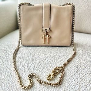 REISS shoulder / Crossbody flap bag - used in excellent condition - Beige